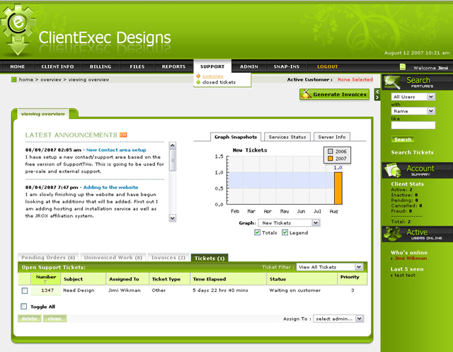 ClientExec Customized Design Coincida Seu Sistema de Faturamento ClientExec com Seu Web Design