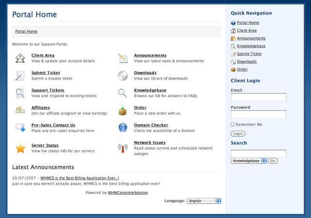 WHMCS Client Interface Customize your WHMCS Theme to Match Your Website