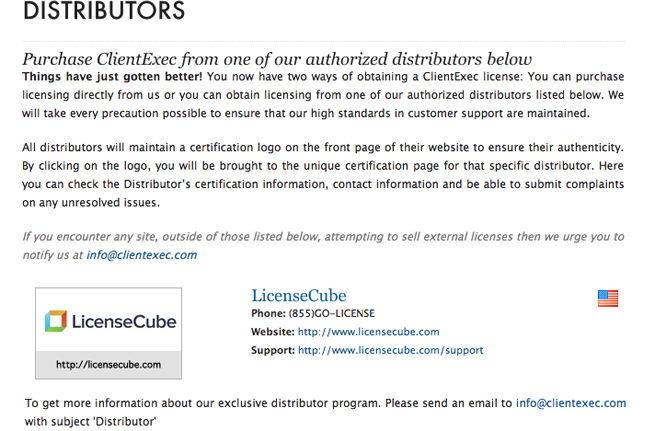 clientexec distributor LicenseCube the Official ClientExec Distributor!